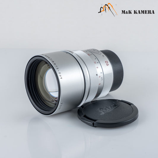 Leica APO-Summicron-M 90mm/F2.0 ASPH Silver Lens Yr.2002 Germany 11885 #88692