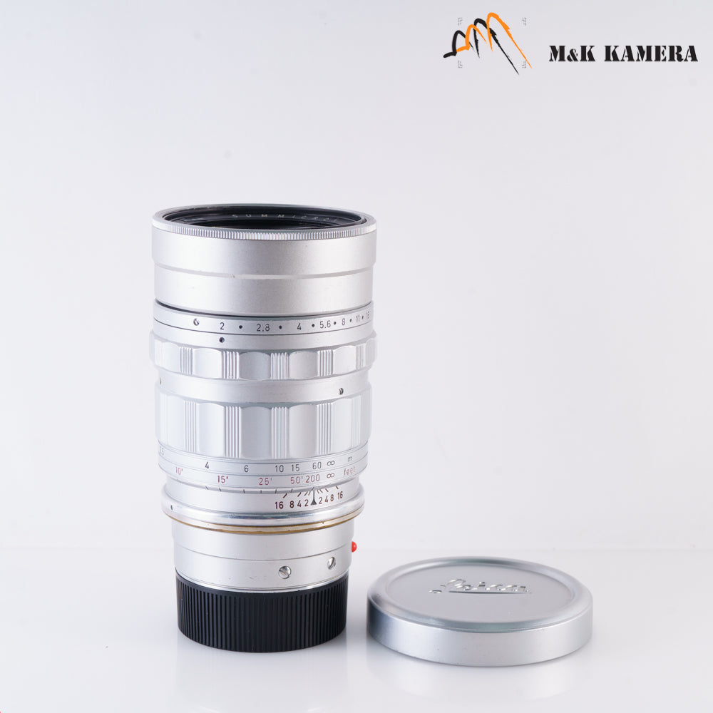 LEITZ Leica Summicron M 90mm/F2.0 Ver.I V.1 Silver Lens Yr.1960