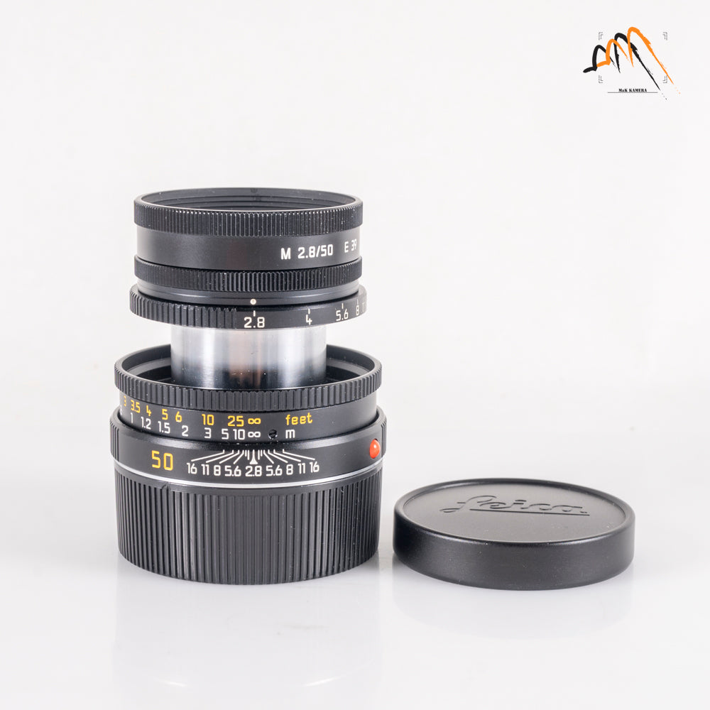 Leica Elmar-M 50mm/F2.8 Ver.II Black Lens Yr.1995 Germany 11831