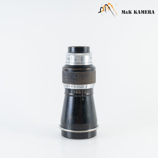 LEITZ Leica Elmar L39 105mm/F6.3 Mountain Elmar Black Paint Lens Yr.1933 LTM Germany #87784