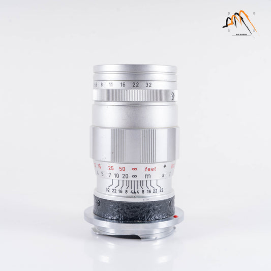 LEITZ Leica Elmar M 90mm/F4.0 E39 Ver.II V2/ 3 Elements Silver Lens Yr.1965 Germany 11830 #88243