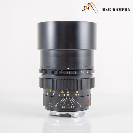 LEITZ Leica Summilux-M 75mm/F1.4 Ver.II Lens Yr.1982 Canada 11815 #23888