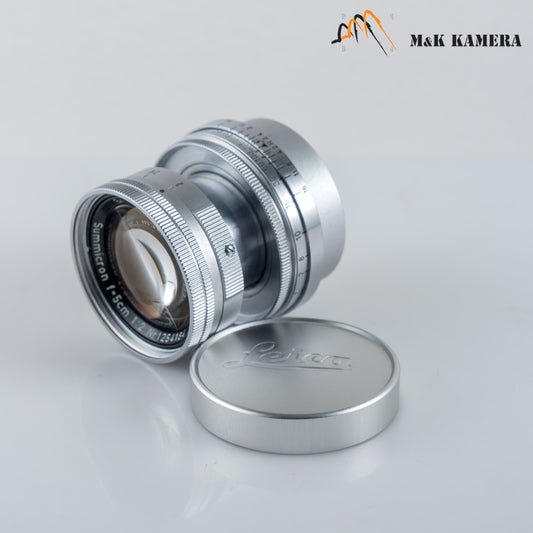 LEITZ Leica Summicron L39 50mm/F2.0 Silver Lens Yr.1955 LTM Germany #88743