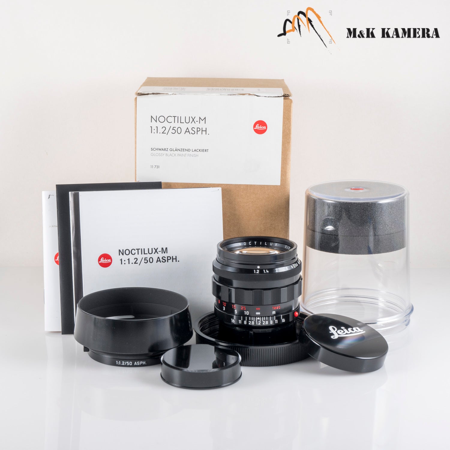Leica Noctilux-M 50mm/F1.2 ASPH Glossy Black Paint Finish Lens 