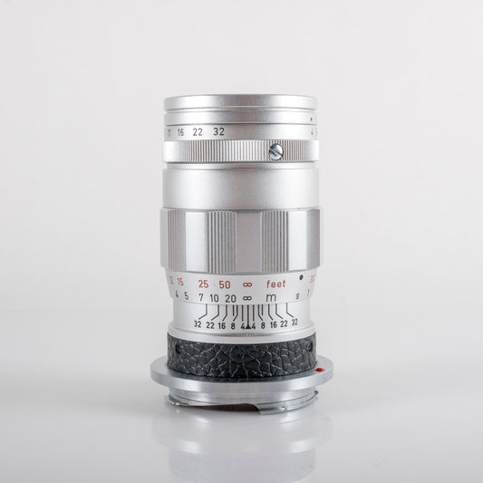 LEITZ Leica Elmar M 90mm/F4.0 Silver Lens Yr.1965 Germany #23857