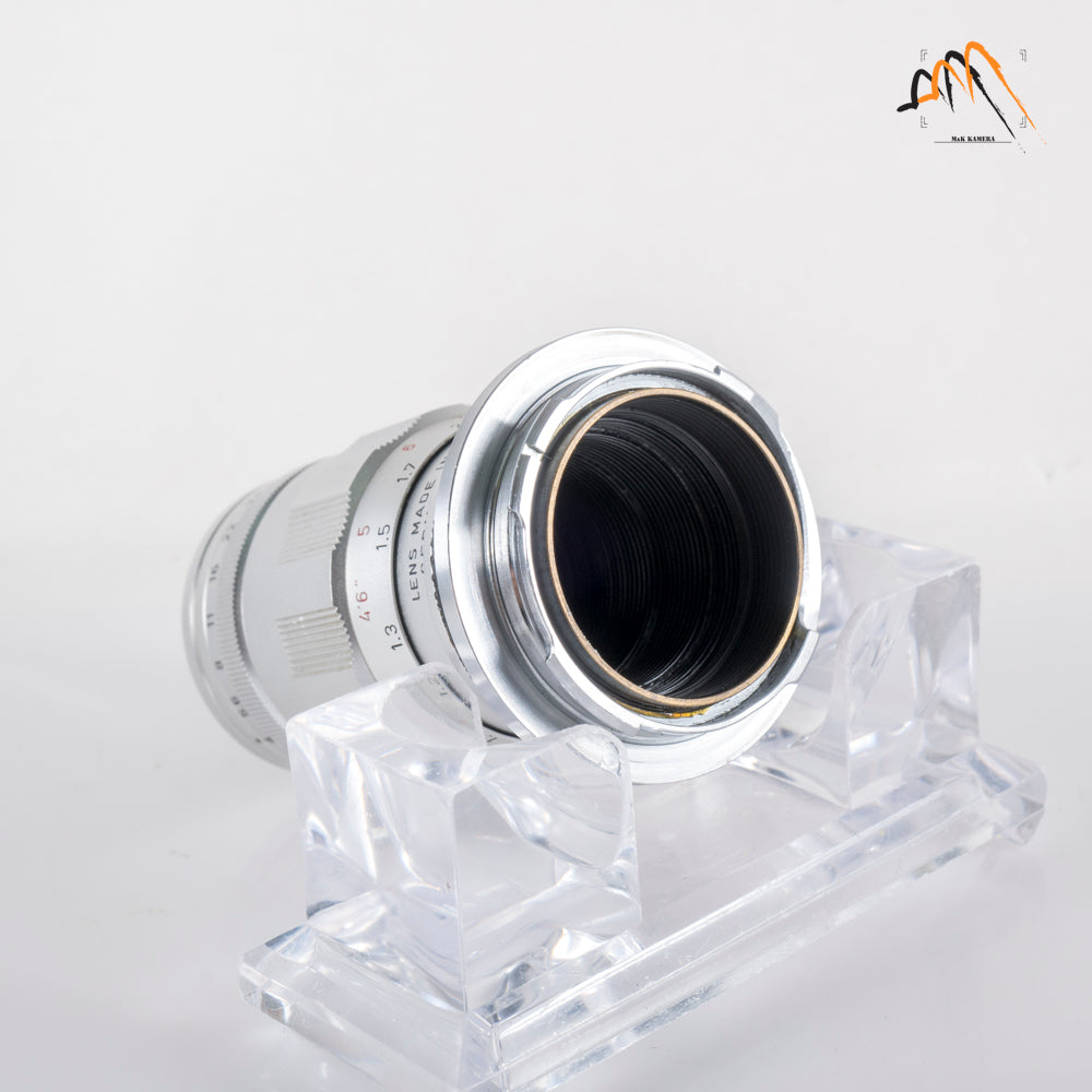 LEITZ Leica Elmar L39 90mm/F4.0 Ver.II V2/ 3 Elements Silver Lens Yr.1962 LTM Germany L39 #23733