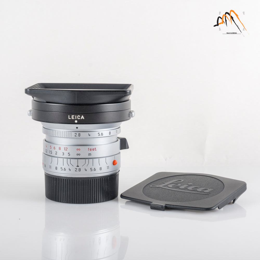 Leica Elmarit-M 24mm/F2.8 ASPH Silver Lens Yr.1998 Germany 11898