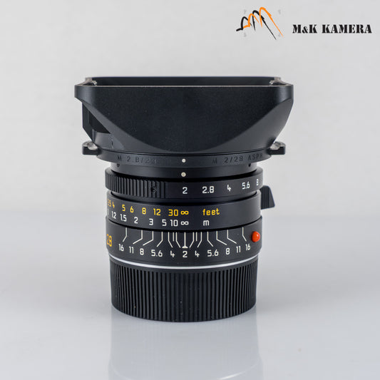 Leica Summicron-M 28mm/F2.0 E46 Asph.11618 Black Lens Yr.2001 Germany 11618 #24031