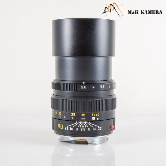 Leica Elmarit-M 90mm/F2.8 E46 Ver.II V2 Black Lens Yr.1999 Germany 11807 #88719