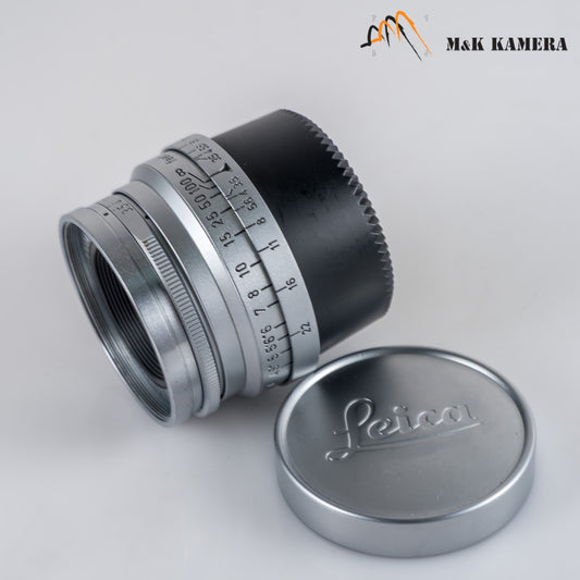 LEITZ Leica Summaron L39 35mm/F3.5 E39 Silver Lens Yr.1958 LTM Germany #24043
