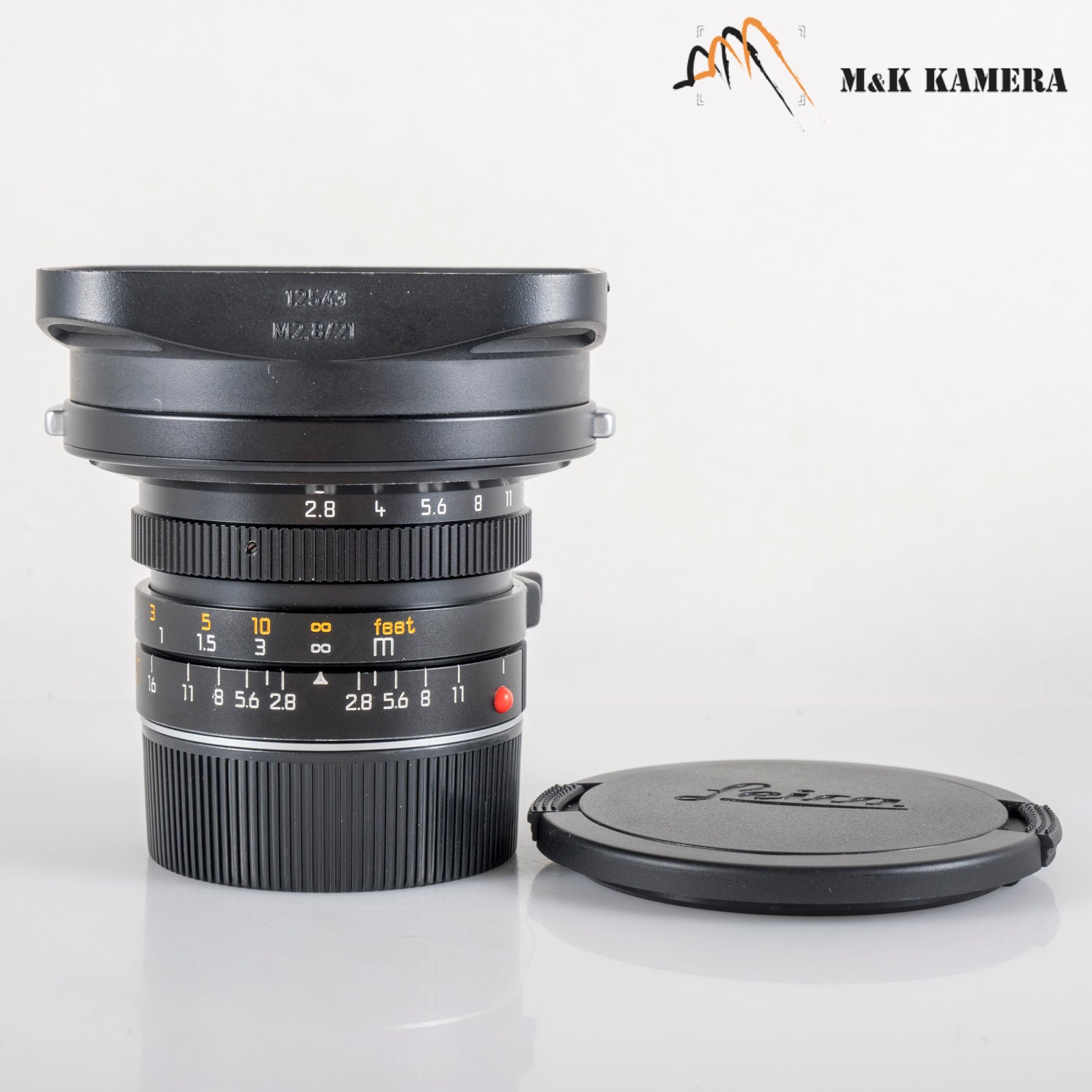 Leica Elmarit M 21mm/F2.8 E60 Pre-A Black Lens Yr.1991 Canada