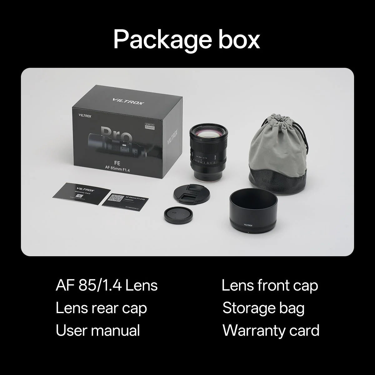 Viltrox 85mm F1.4 E-Mount Full Frame Lens - Second Hand