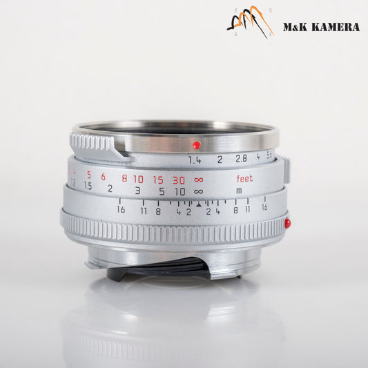 Leica Summilux-M 35mm/F1.4 E46 Steel Rim 2022 Silver Lens Germany 11301 #23870