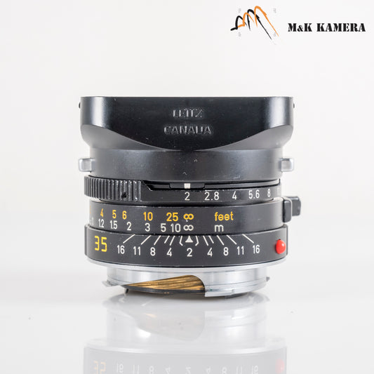 LEITZ Leica Summicron-M 35mm/F2.0 Ver.4 7 Elements Black Lens Yr.1984 11310 #88718
