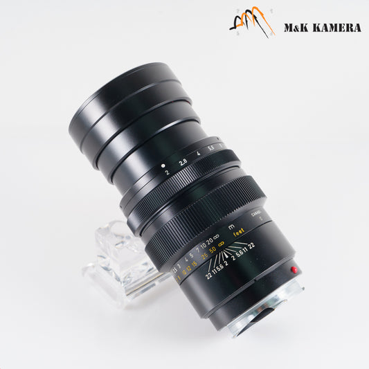 LEITZ Leica Summicron M 90mm/F2.0 Ver.I V.1 Black Lens Yr.1975 Canada #23099