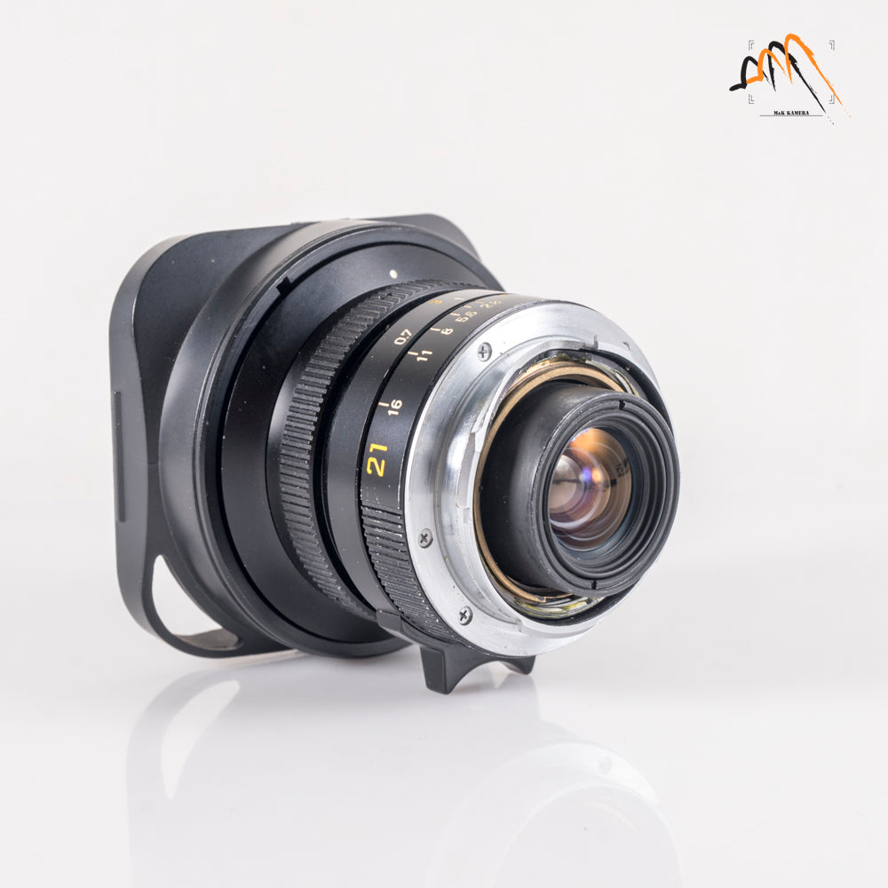 LEITZ Leica Elmarit M 21mm/F2.8 E60 Pre-A Black Lens Yr.1983 Canada #11370