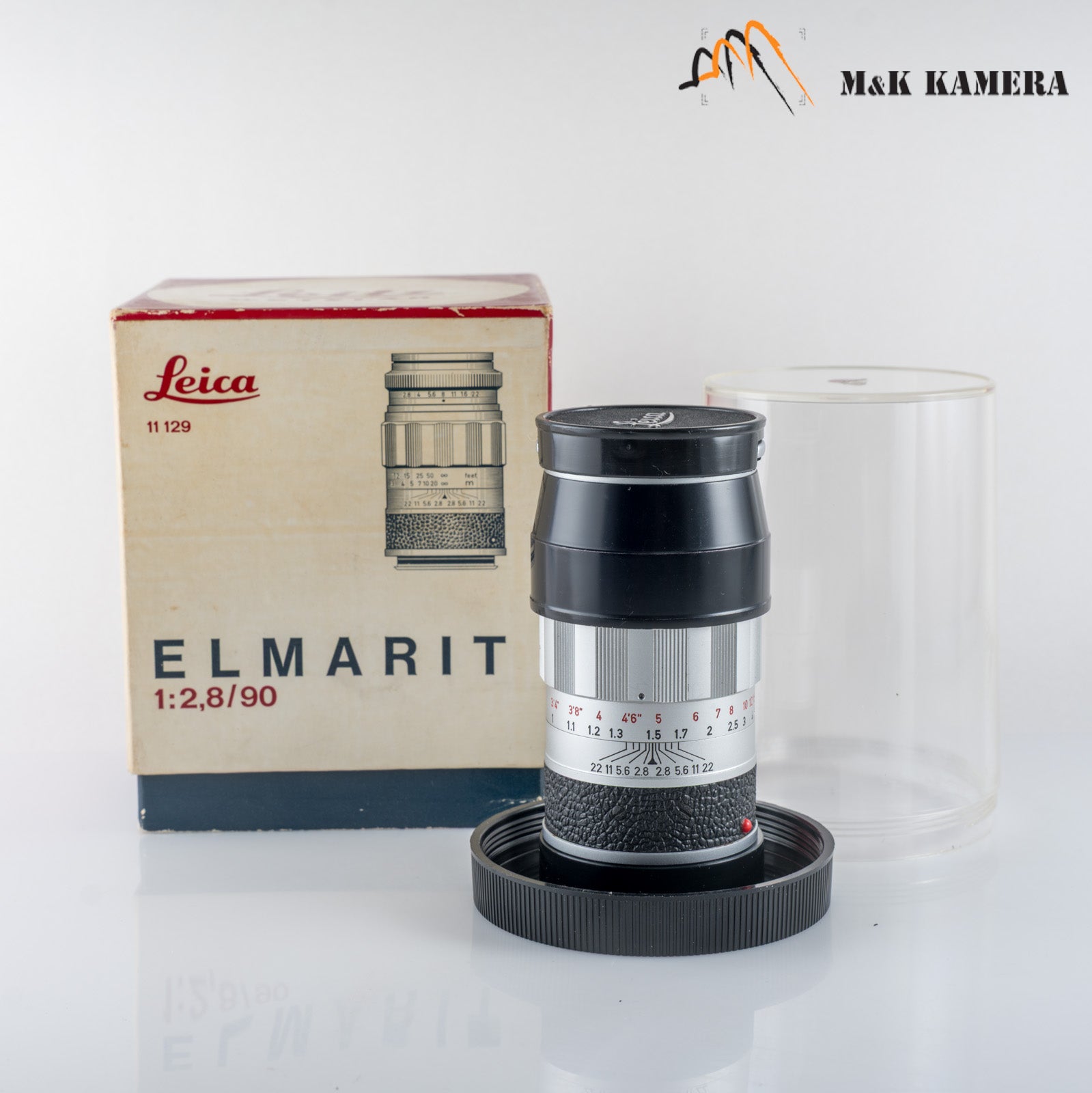 LEITZ Leica Elmarit M 90mm/F2.8 Silver Lens Yr.1965 Germany #88749