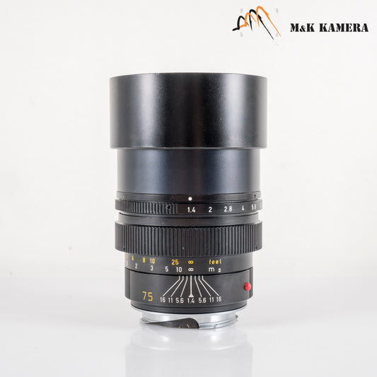 LEITZ Leica Summilux-M 75mm/F1.4 Ver.II Lens Yr.1983 Canada 11815 #12042