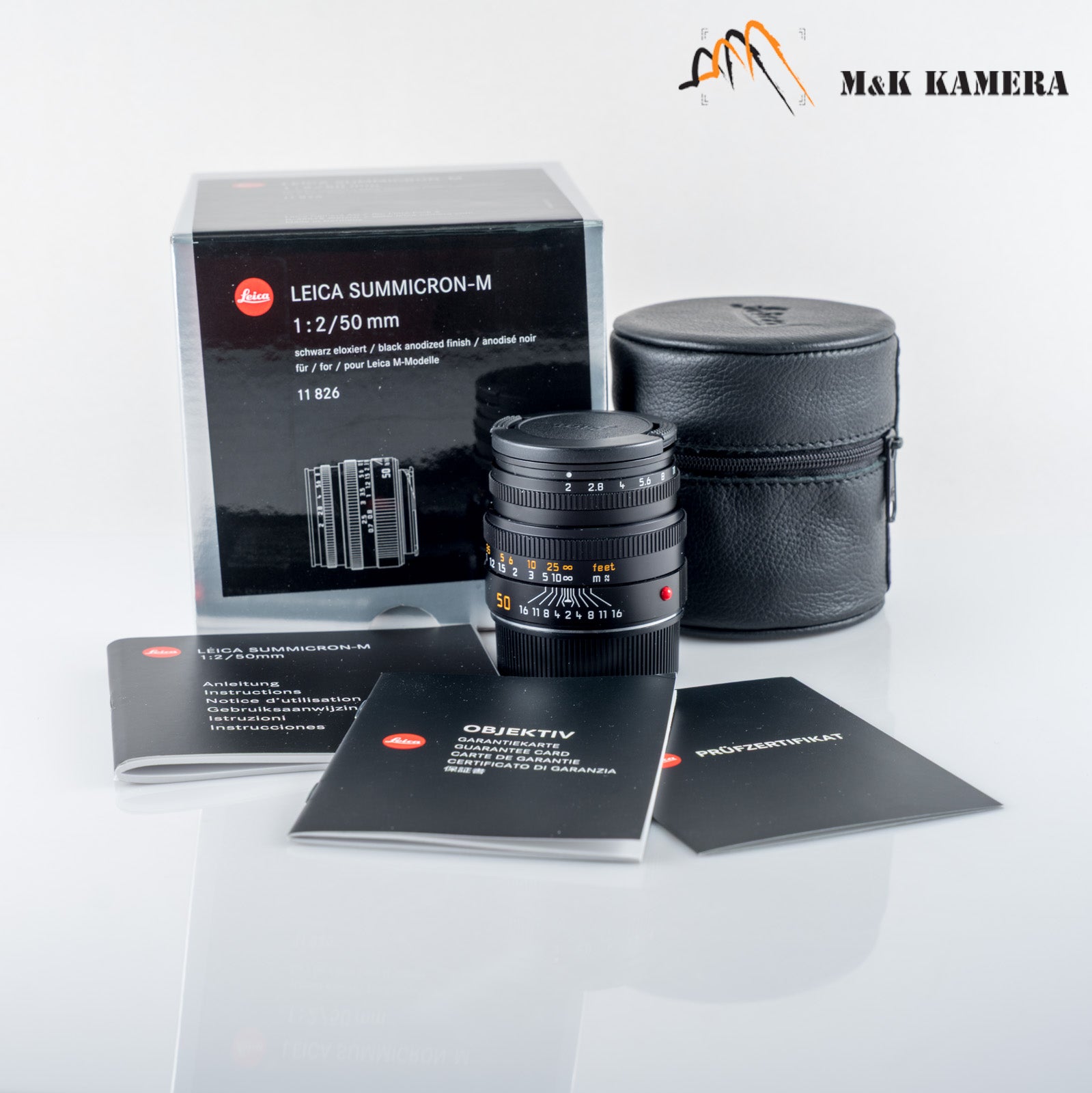 Leica Summicron-M 50mm/F2.0 Ver.V Black 6bit boxed 11826 #23952