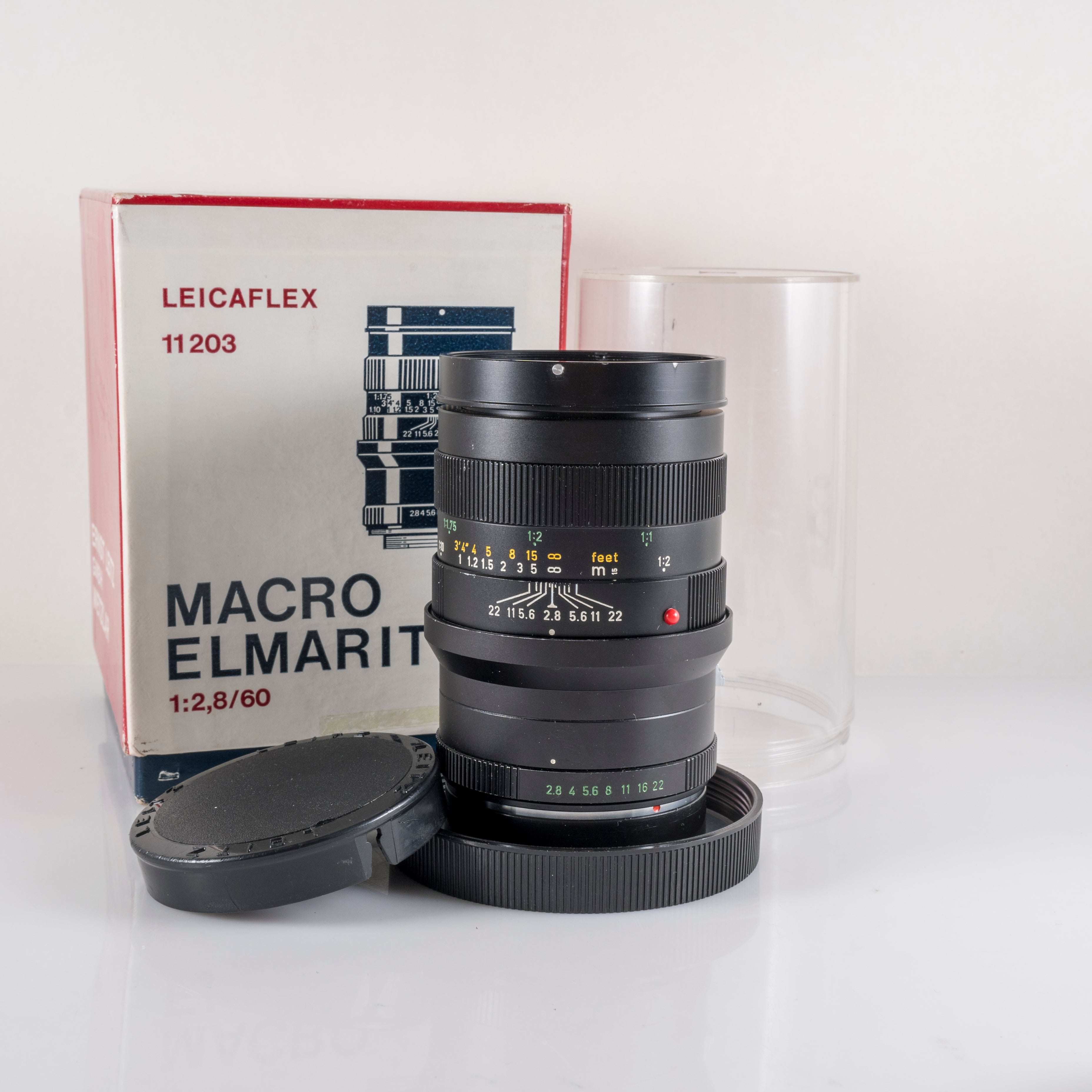 Leica Macro-Elmarit-R 60mm/F2.8 w/ 1:1 Extension tube boxed 11203