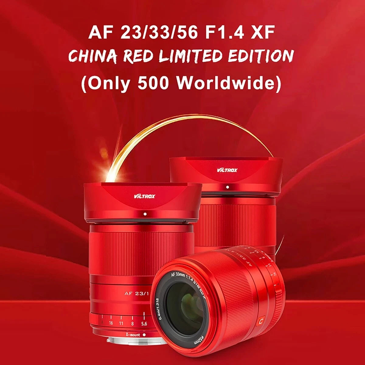 Viltrox 33mm F1.4 Red/White X-Mount AF APS-C Lens