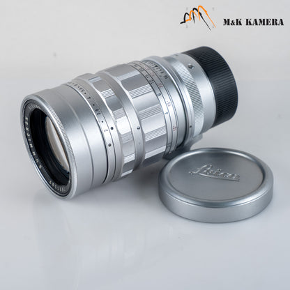 LEITZ Leica Summicron M 90mm/F2.0 Ver.I V.1 Silver Lens Yr.1959 Canada #23923