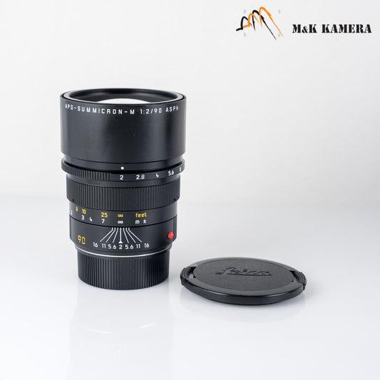 Leica APO-Summicron-M 90mm/F2.0 ASPH 11884 Black Lens Yr.1999 Germany 11884 #88763