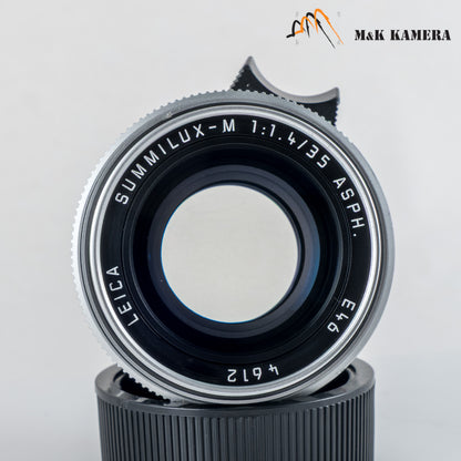 Leica Summilux-M 35mm/F1.4 ASPH/ FLE Silver Lens Germany 11675 #12097