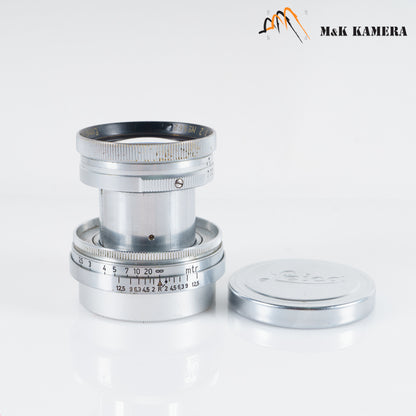 LEITZ Leica Summitar L39 50mm/F2.0 Silver Lens Yr.1940 LTM Germany #23126