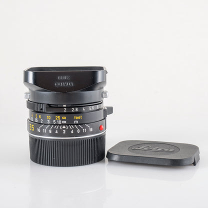 LEITZ Leica Summicron-M 35mm/F2.0 Ver.4 7 Elements Black 1913-1983 Lens Yr.1982 Canada #23844