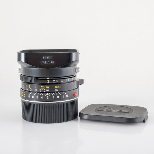 LEITZ Leica Summicron-M 35mm/F2.0 Ver.4 7 Elements Black 1913-1983 Lens Yr.1982 Canada #23844