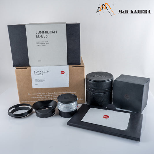 Brand New Leica Summilux-M 35mm/F1.4 E46 Steel Rim 2022 Silver Lens Germany 11301 #11301