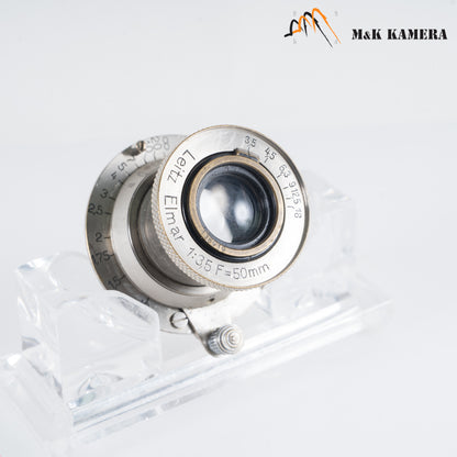 LEITZ Leica Elmar L39 50mm/F3.5 Nickel plated Lens LTM Germany Nickel #10572