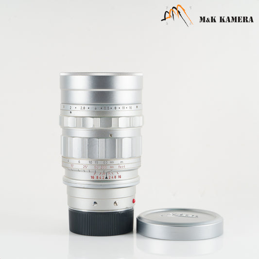 LEITZ Leica Summicron M 90mm/F2.0 Ver.I V.1 Silver Lens Yr.1960 Canada #23275