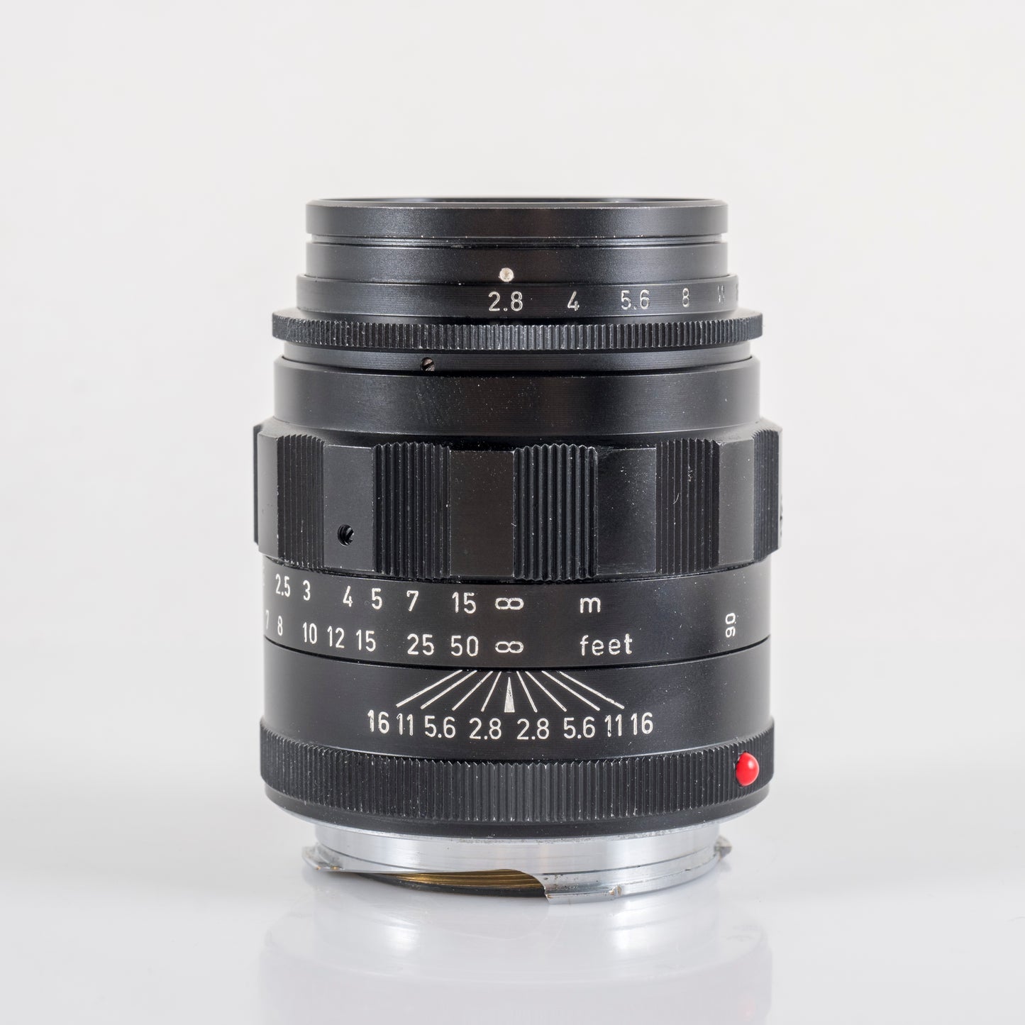 LEITZ Leica Tele-Elmarit M 90mm/F2.8 Ver.I V.1/ Fat Black Lens Yr.1966 Canada #11918