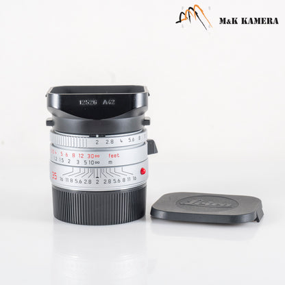 Leica Summicron-M 35mm/F2.0 ASPH Silver Lens Germany 11882 #23928