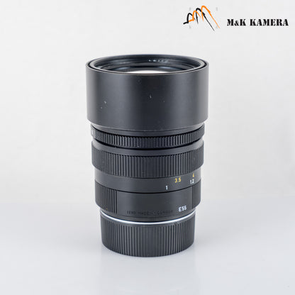 LEITZ Leica Summicron-M 90mm/F2.0 E55 Pre-Asph/ Ver.II Black Lens Yr.1982 Canada 11136 #23959