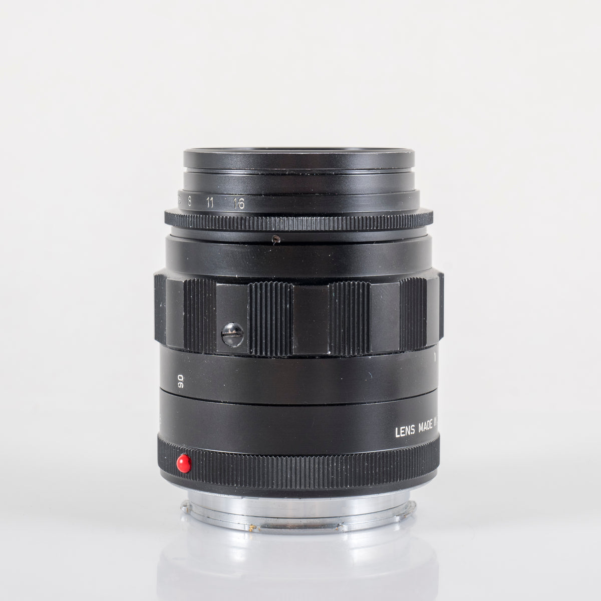 LEITZ Leica Tele-Elmarit M 90mm/F2.8 Ver.I V.1/ Fat Black Lens Yr.1966 Canada #11918