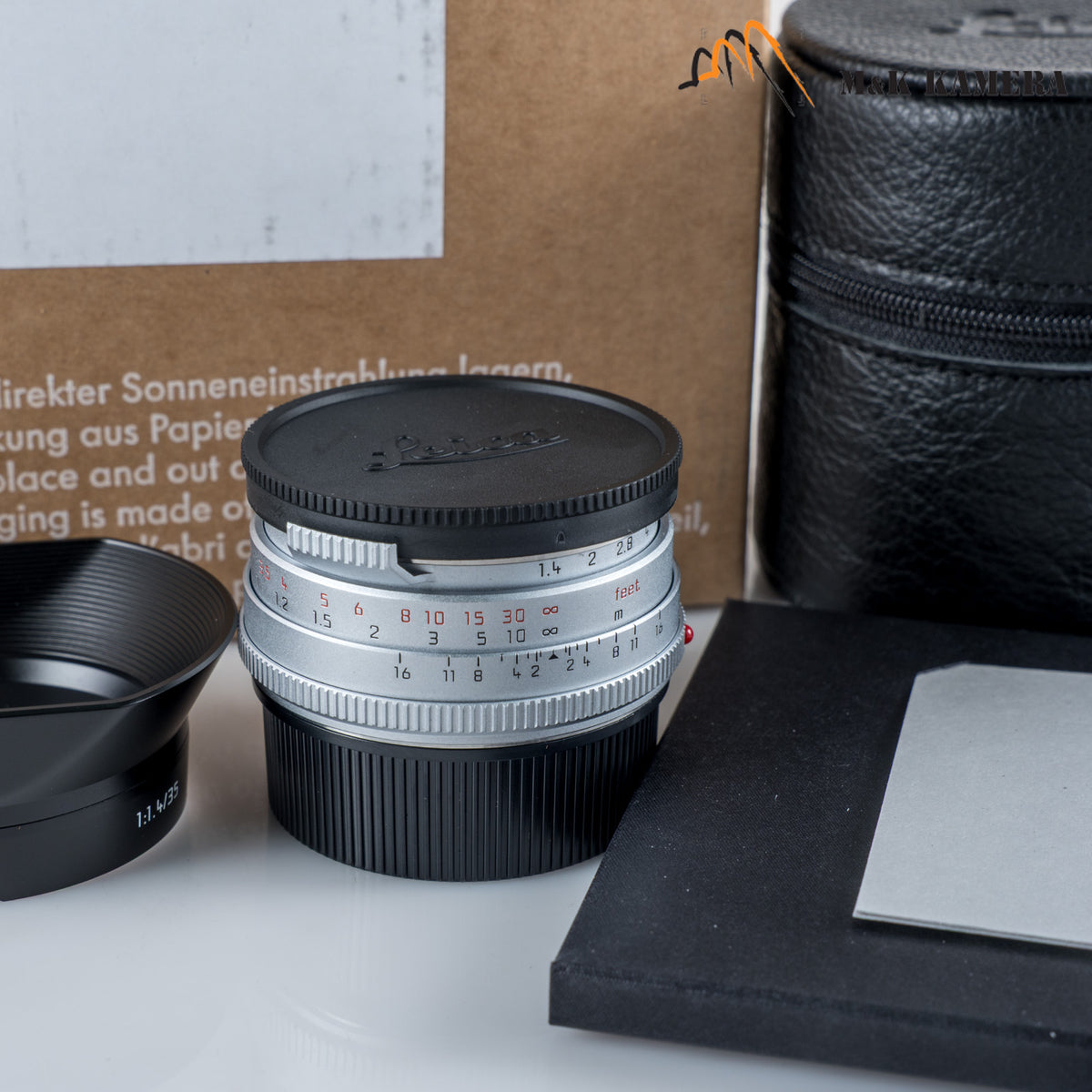 Brand New Leica Summilux-M 35mm/F1.4 E46 Steel Rim 2022 Silver Lens Germany 11301 #11301