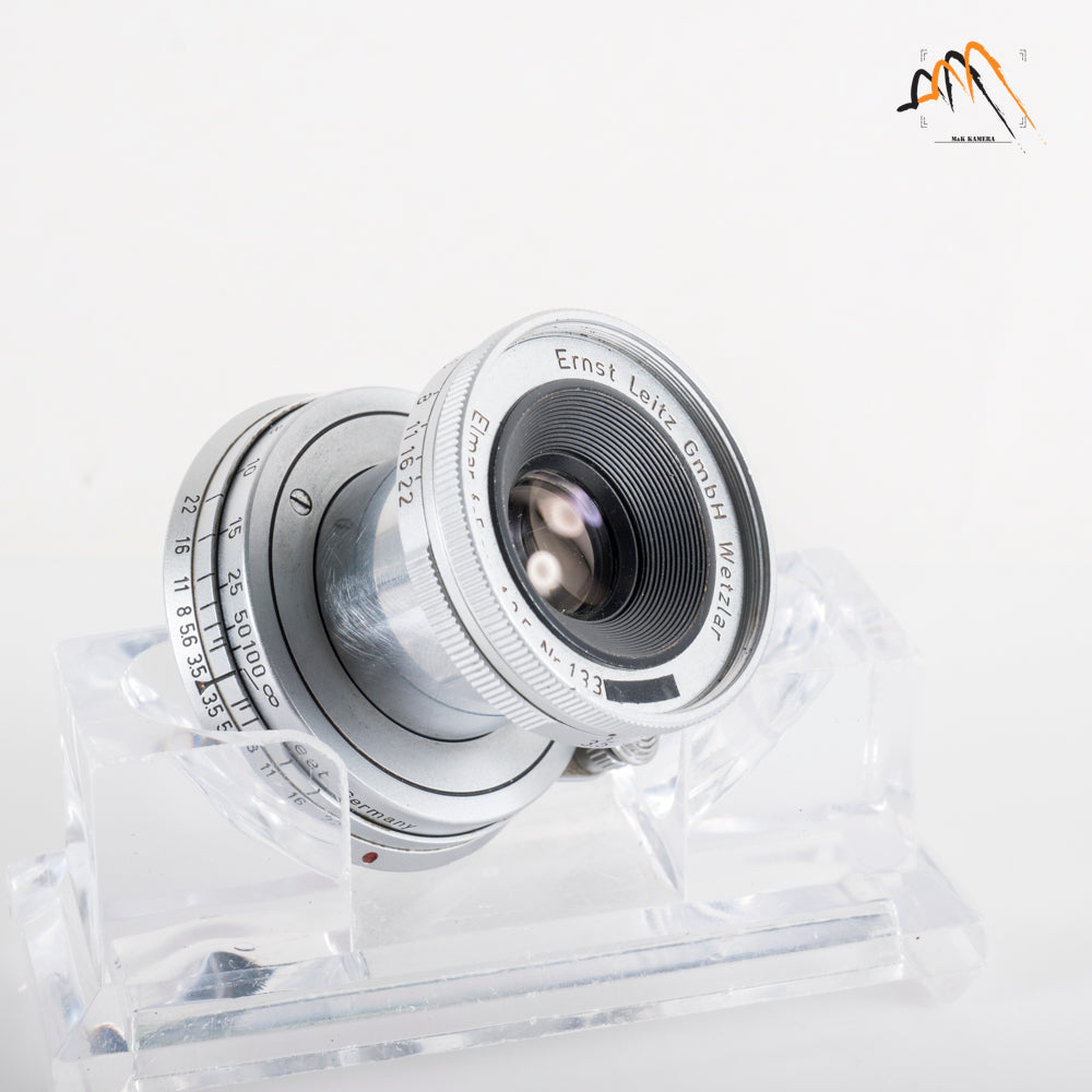 LEITZ Leica Elmar M 50mm/F3.5 E39 Silver Lens Yr.1956 Germany