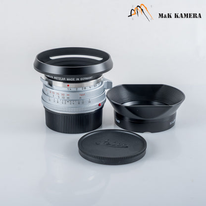 Brand New Leica Summilux-M 35mm/F1.4 E46 Steel Rim 2022 Silver Lens Germany 11301 #11301