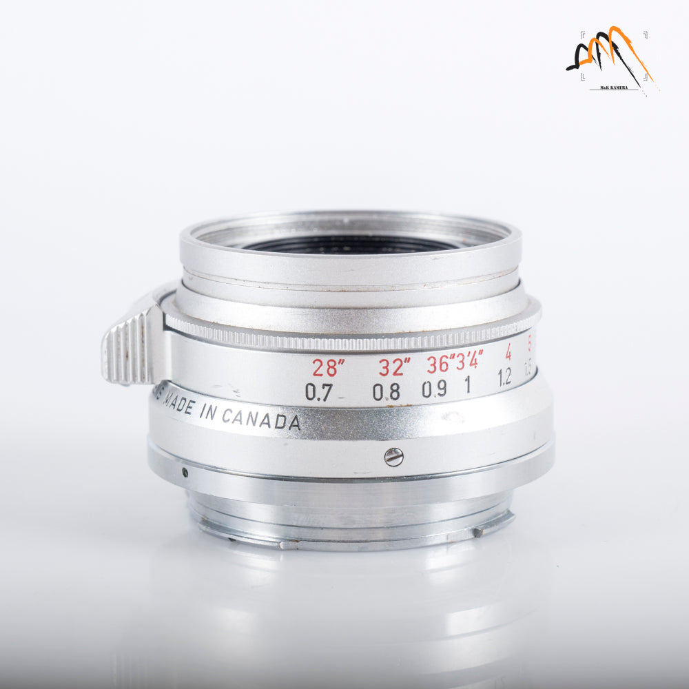 LEITZ Leica Summicron-M 35mm/F2.0 Ver.I 8 Elements Lens Yr.1963 Canada #11762