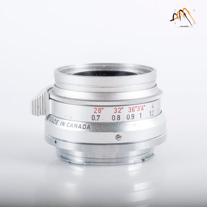 LEITZ Leica Summicron-M 35mm/F2.0 Ver.I 8 Elements Lens Yr.1963 Canada #11762