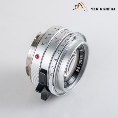 Mandler 35mm F2.0 “7 elements” Silver Lens #MANDLER352.0S