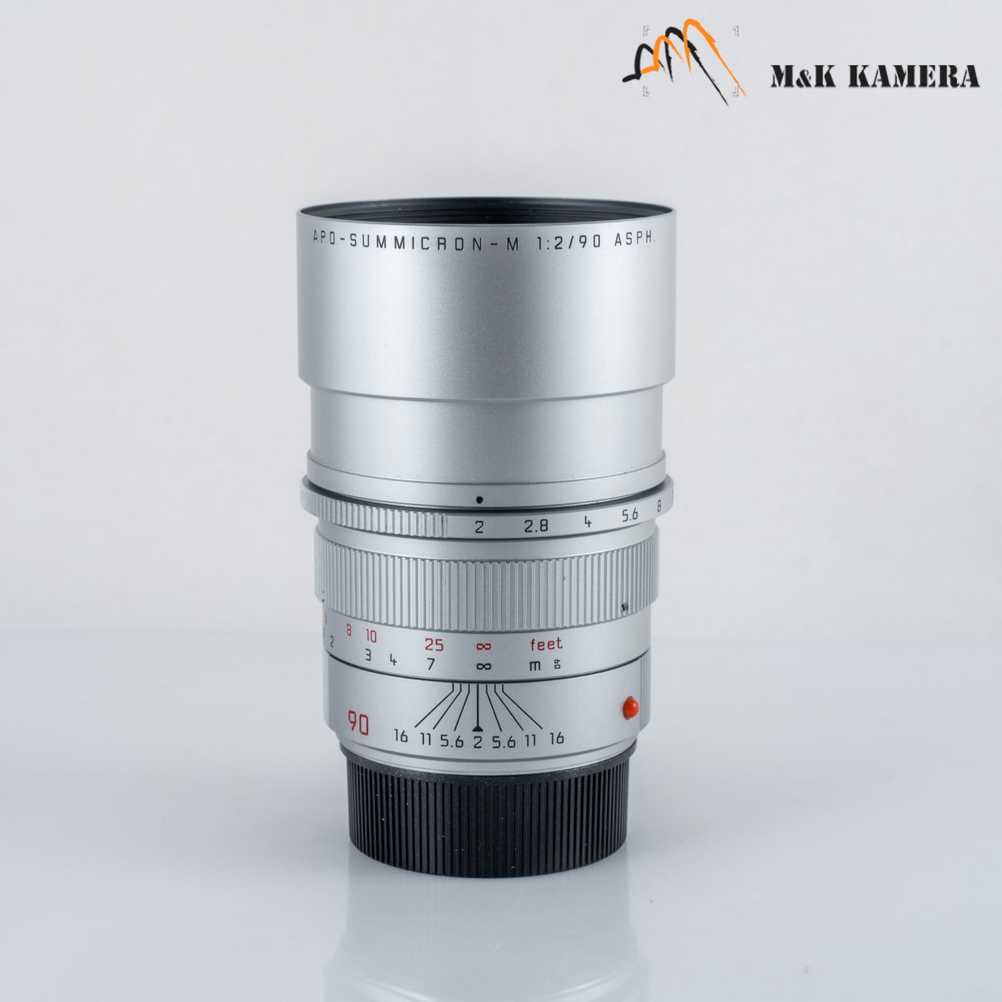 Leica APO-Summicron-M 90mm/F2.0 ASPH Silver Lens Yr.2002 Germany 11885 #88692