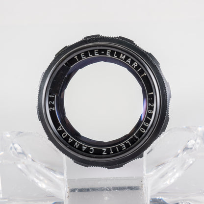 LEITZ Leica Tele-Elmarit M 90mm/F2.8 Ver.I V.1/ Fat Black Lens Yr.1966 Canada #11918