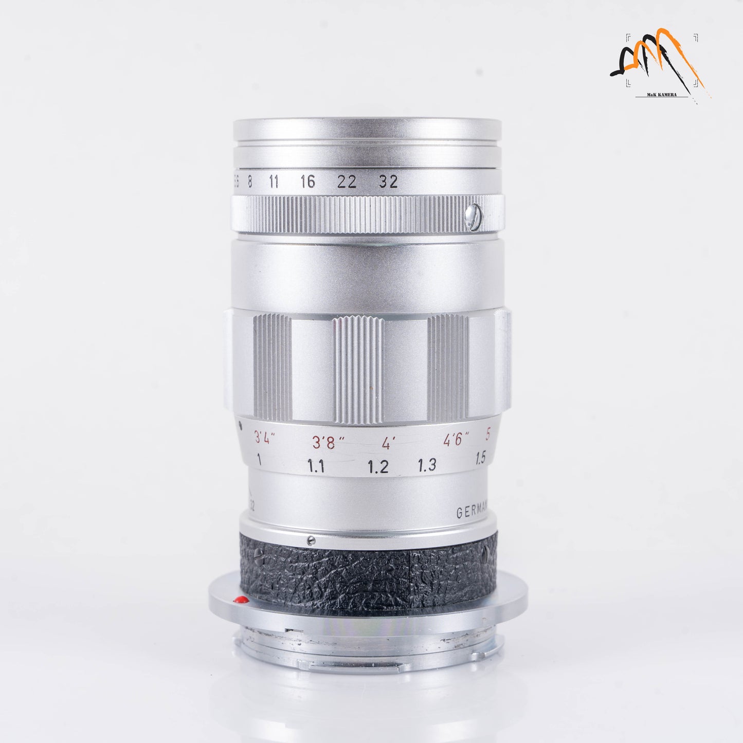 LEITZ Leica Elmar M 90mm/F4.0 E39 Ver.II V2/ 3 Elements Silver Lens Yr.1962 Germany 11830 #11237