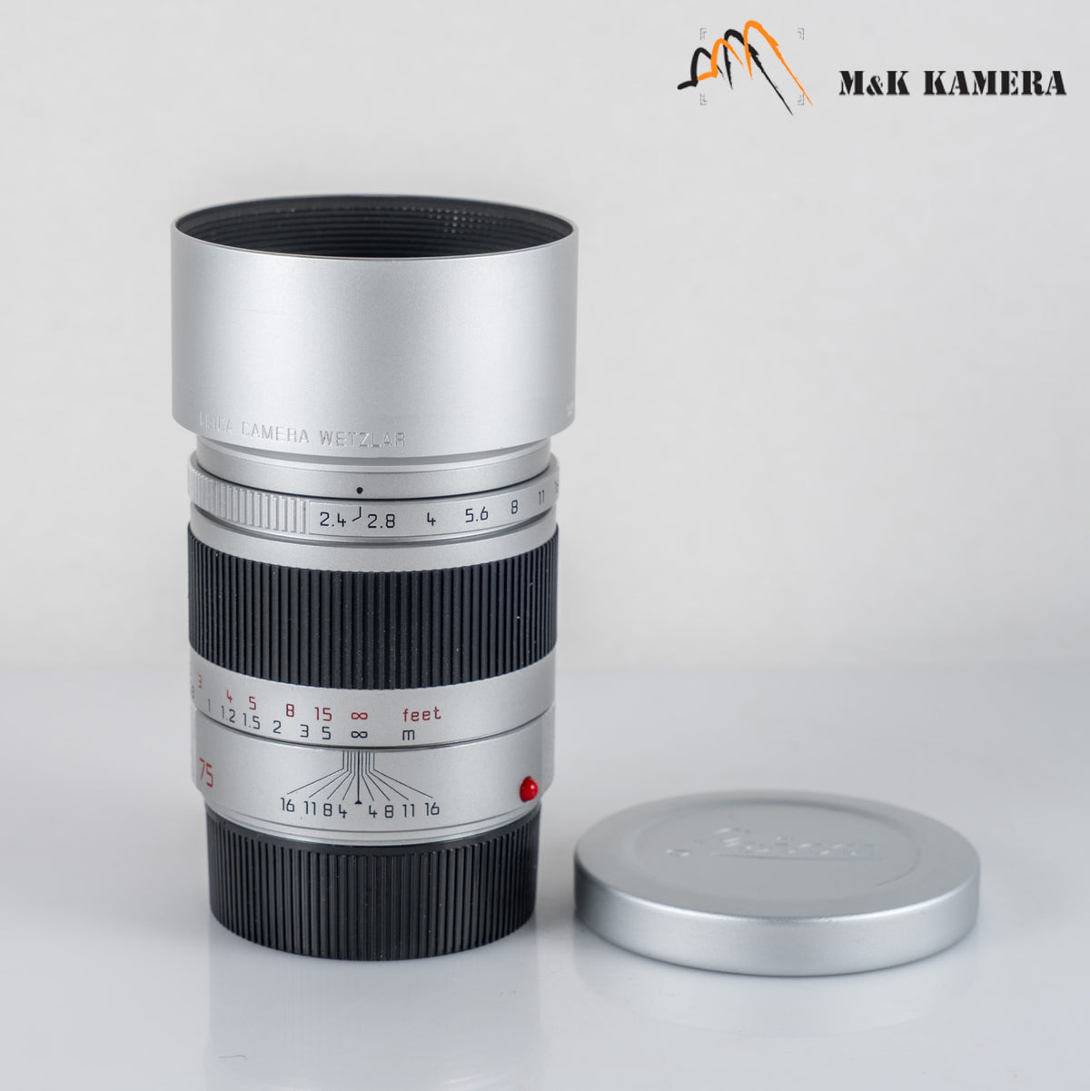 Leica Summarit-M 75mm/F2.4 Silver Lens Germany 11683 #12161