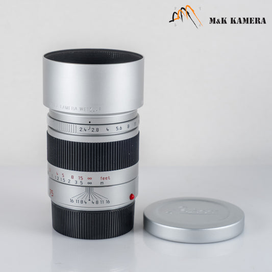 Leica Summarit-M 75mm/F2.4 Silver Lens Germany 11683 #12161