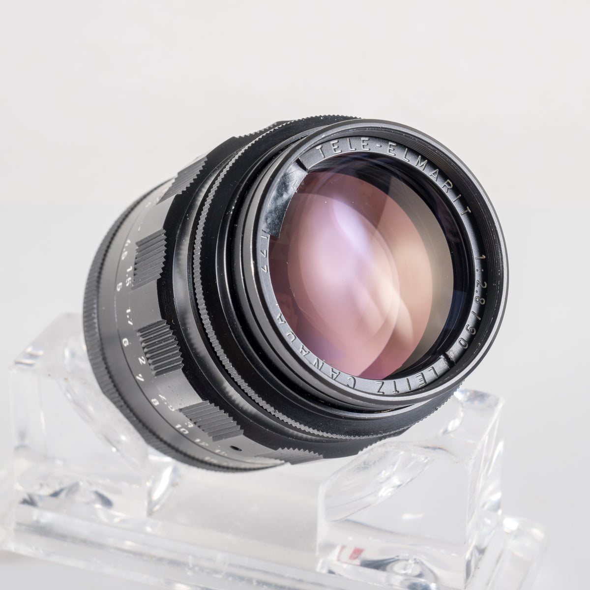 LEITZ Leica Tele-Elmarit M 90mm/F2.8 Ver.I V.1/ Fat Black Lens Yr.1966 Canada #11918